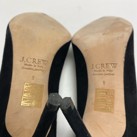 Black Suede J. Crew pumps. - Picture 5 of 7